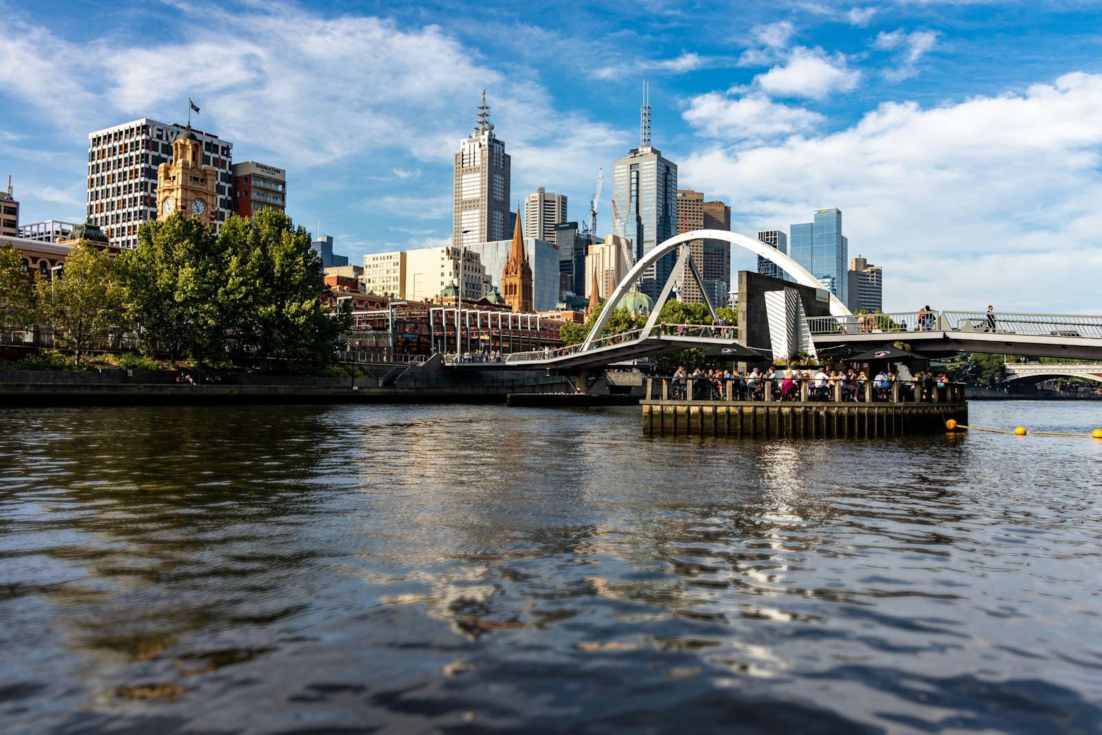 Melbourne city skyline across the Yarra River